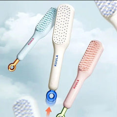 Self-cleaning Retractable Hairbrush