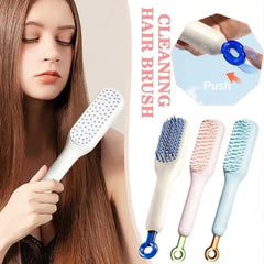 Self-cleaning Retractable Hairbrush