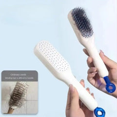 Self-cleaning Retractable Hairbrush