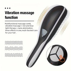 Hair Therapy LED Brush With Mist & Vibration