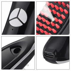 Hair Therapy LED Brush With Mist & Vibration