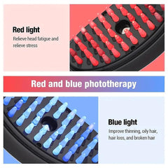 Hair Therapy LED Brush With Mist & Vibration
